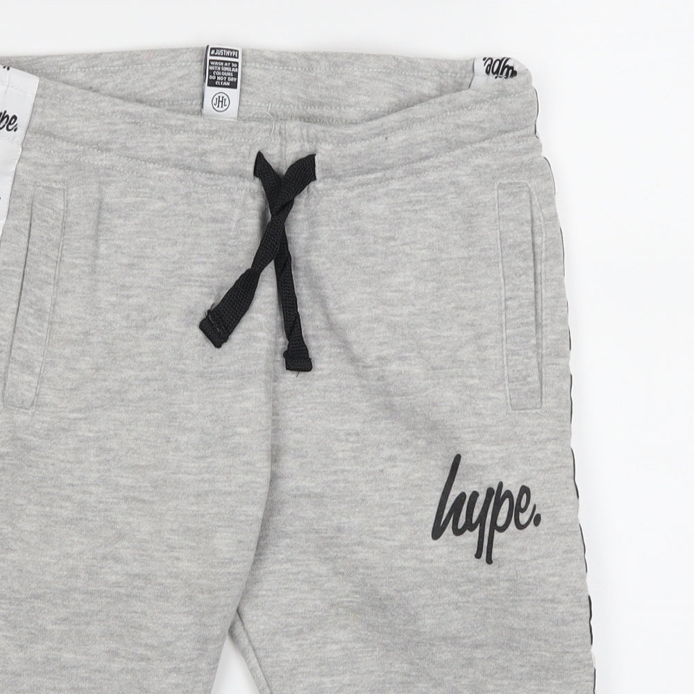 Hype Boys Grey   Sweat Shorts Size 7 Years