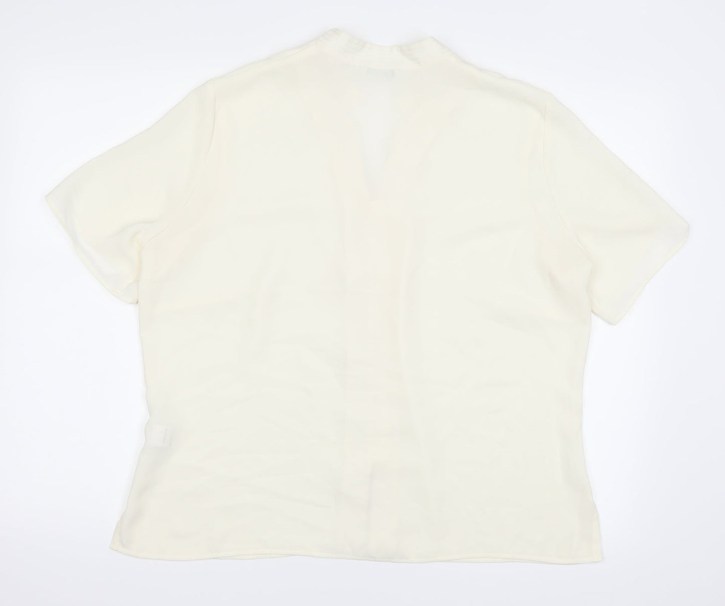 Marks and Spencer Womens Ivory   Basic Button-Up Size 18