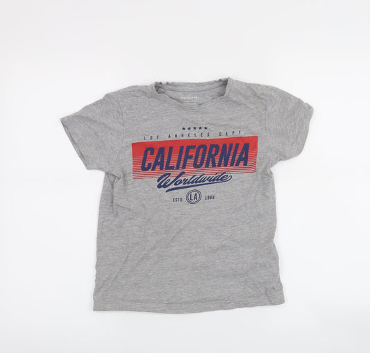 Primark Boys Grey   Basic T-Shirt Size 9-10 Years