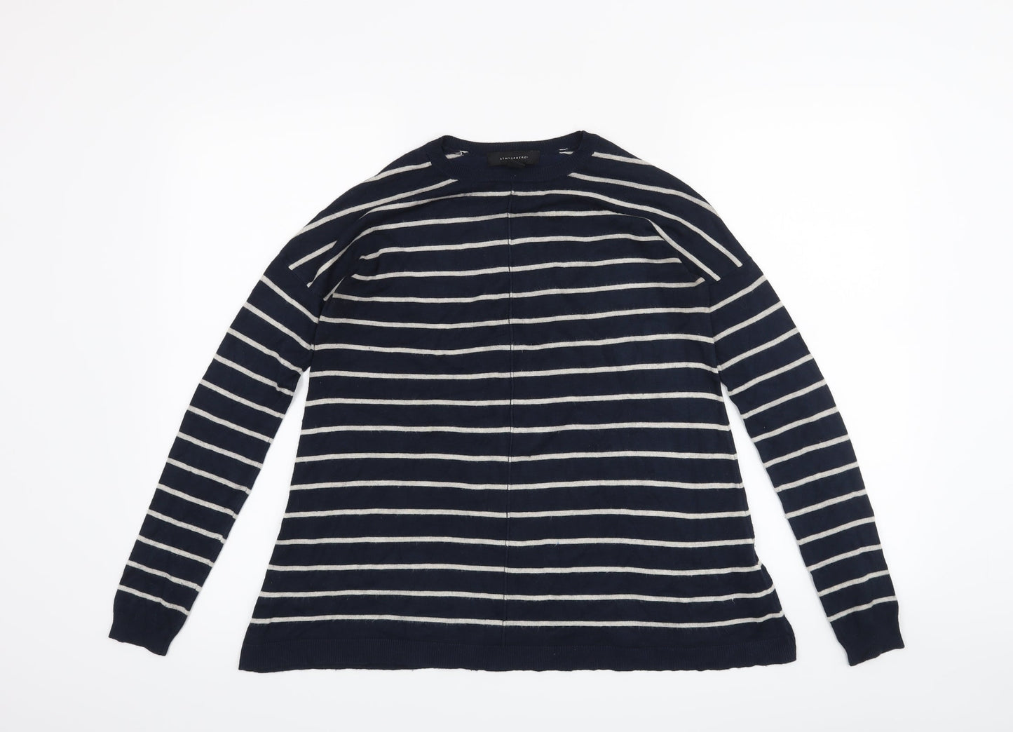 Atmosphere Womens Blue Striped  Pullover Jumper Size 8