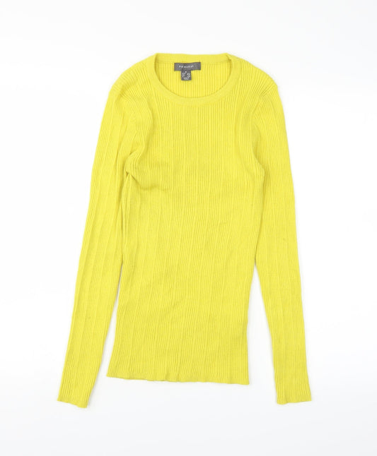 Primark Womens Yellow   Pullover Jumper Size M