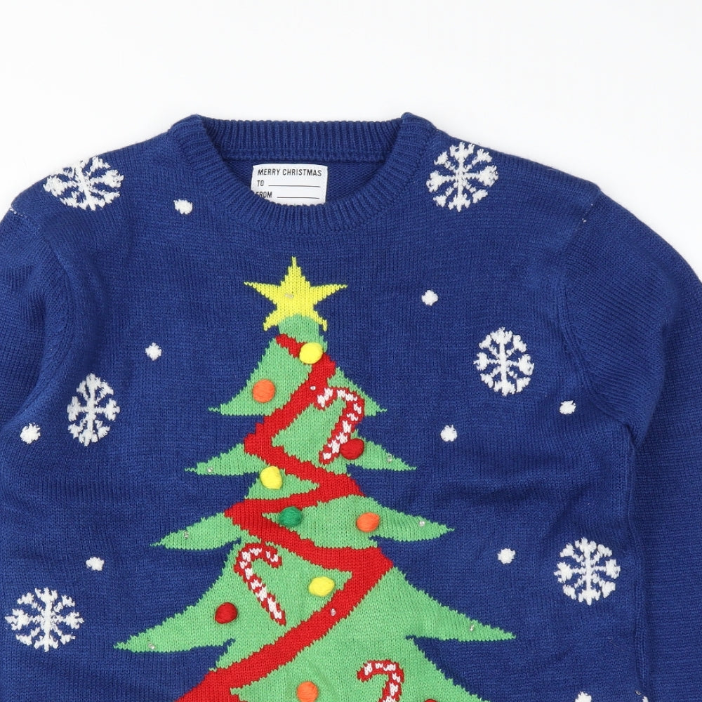 Primark Womens Blue   Pullover Jumper Size S