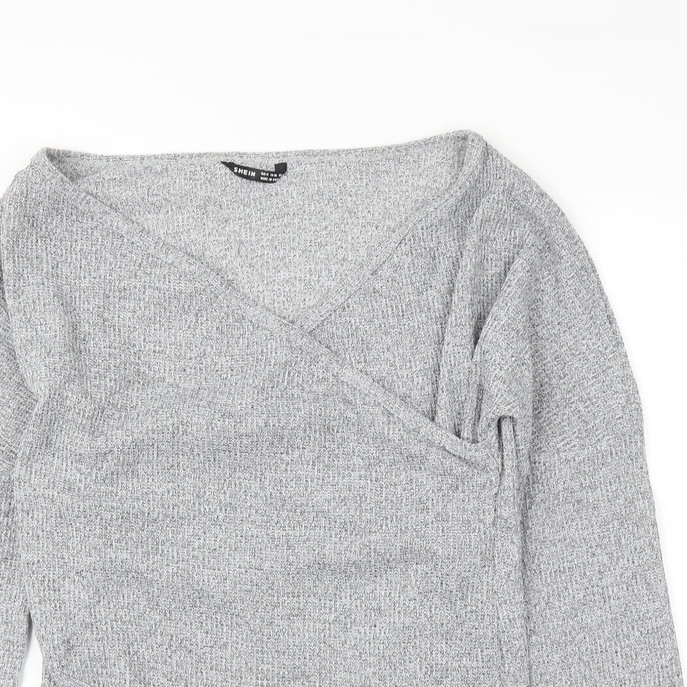 SheIn Womens Grey   Pullover Jumper Size M