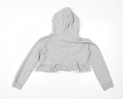 Back view of PRETTYLITTLETHING women’s grey jumper, size UK 10