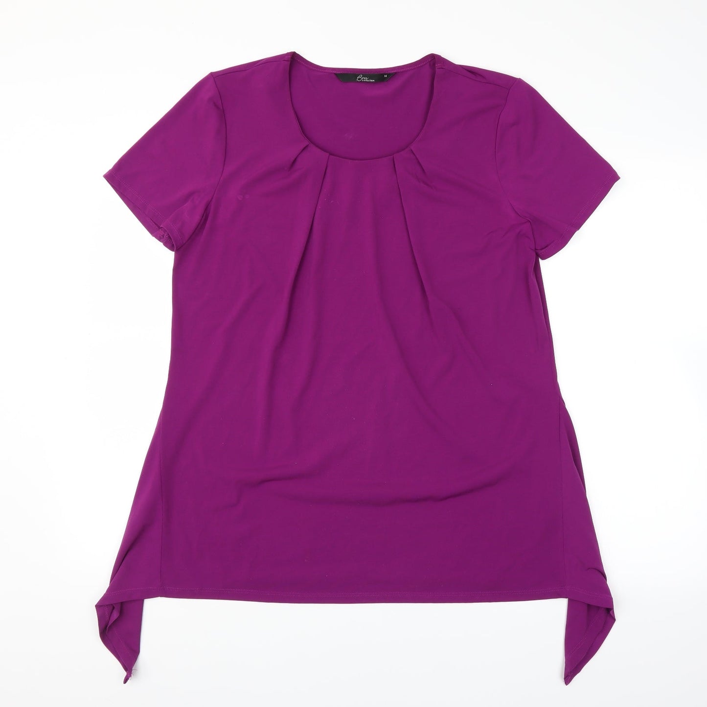 BM Womens Purple   Basic T-Shirt Size 14