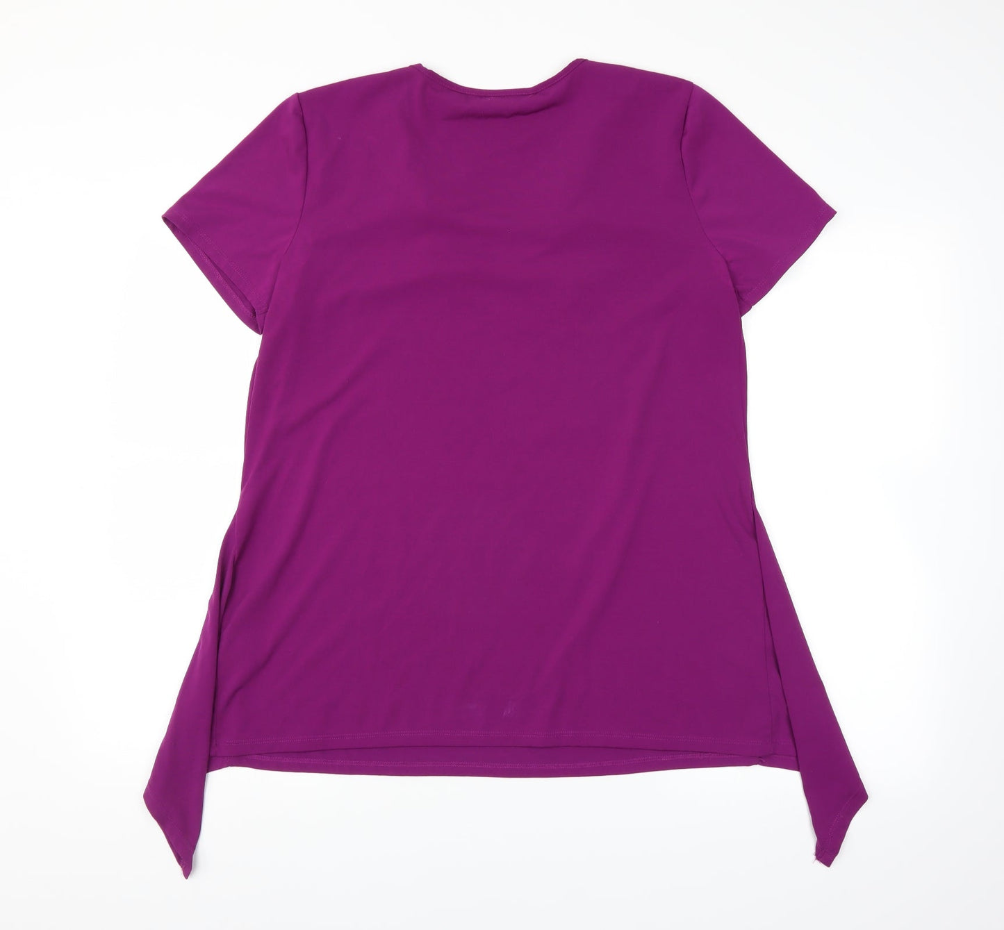 BM Womens Purple   Basic T-Shirt Size 14