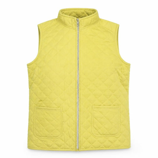 Front view of Bonmarché women’s yellow jacket, size UK 12
