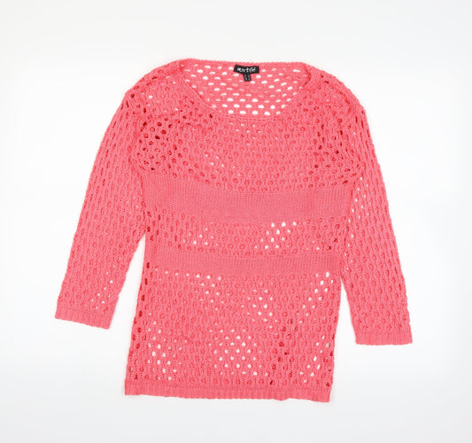 Marble Womens Pink   Pullover Jumper Size XS