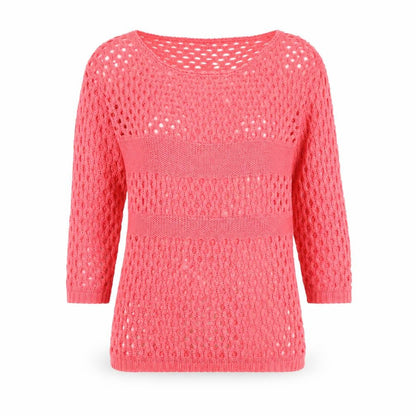 Front view of Marble women’s pink jumper, size XS