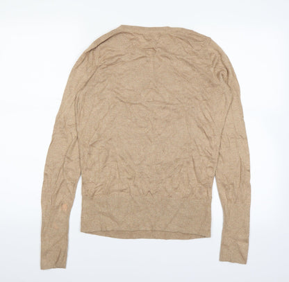 Back view of H&M women’s beige jumper, size M