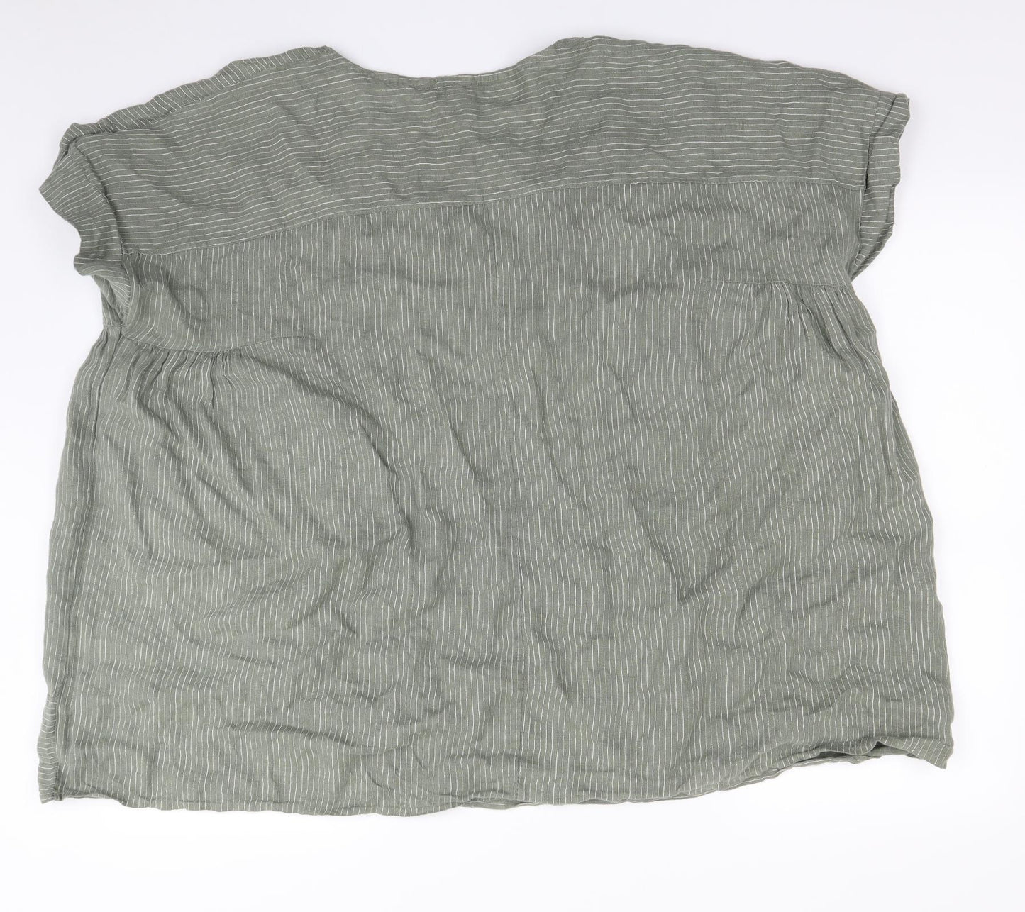 Alba Monti Womens Green   Basic Blouse Size XL