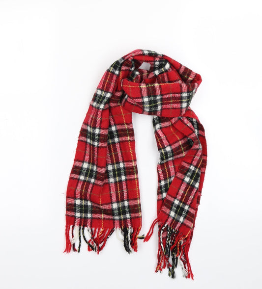 Preworn Unisex Multicoloured Check  Scarf Scarves & Wraps One Size