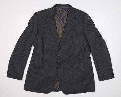 Additional front view of George men’s grey check jacket suit jacket, size 38