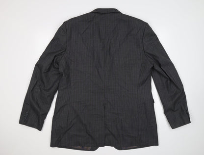 Back view of George men’s grey check jacket suit jacket, size 38