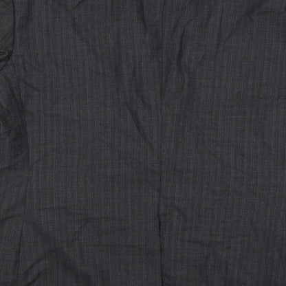 Brand and care label for George men’s grey check jacket suit jacket, size 38