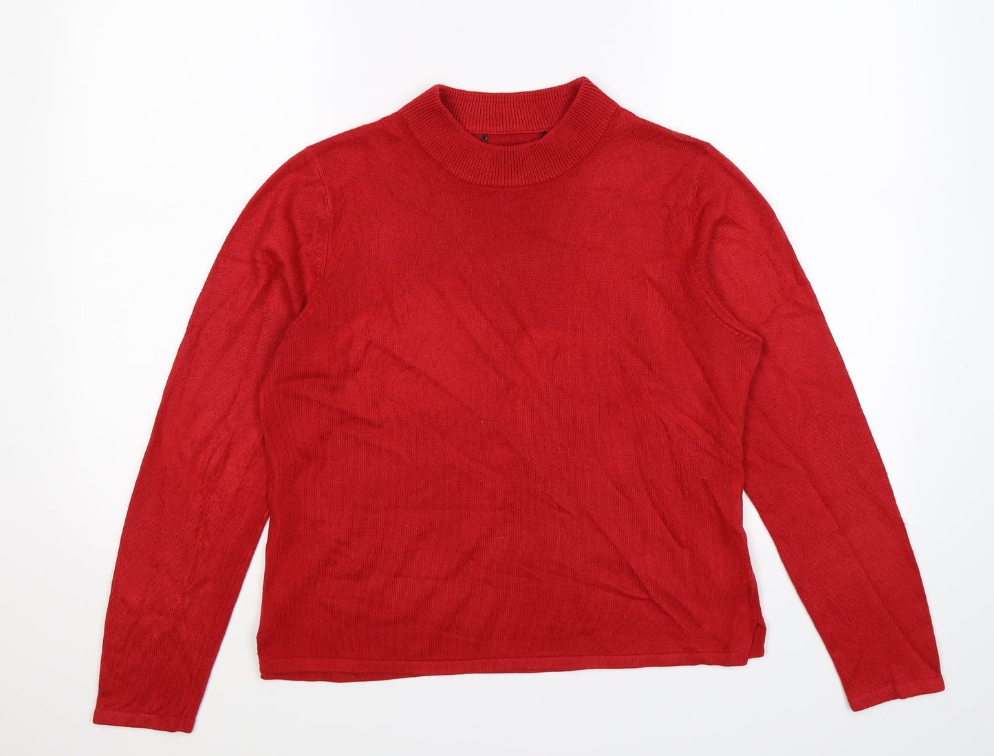 Classics Womens Red  Knit Pullover Jumper Size 14
