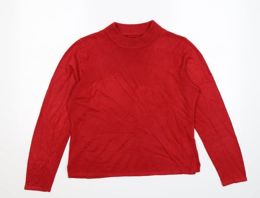 Classics Womens Red  Knit Pullover Jumper Size 14