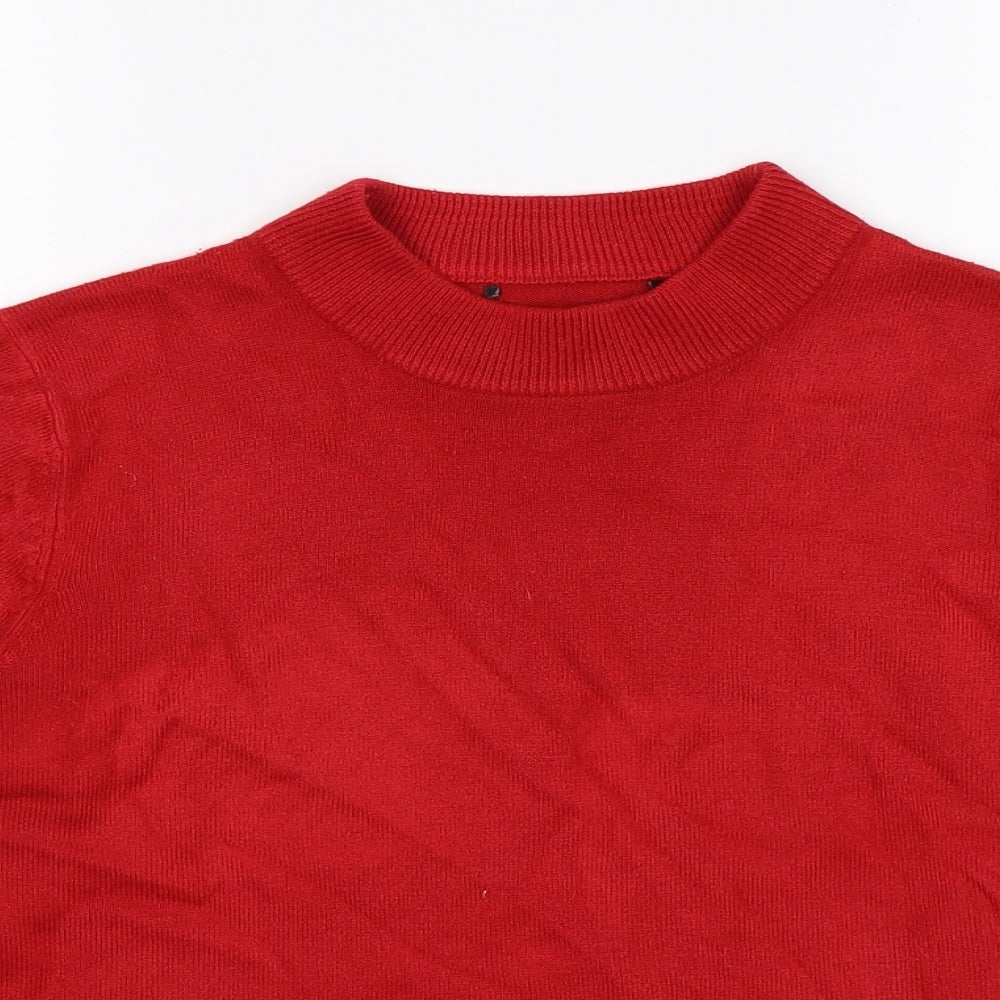 Classics Womens Red  Knit Pullover Jumper Size 14
