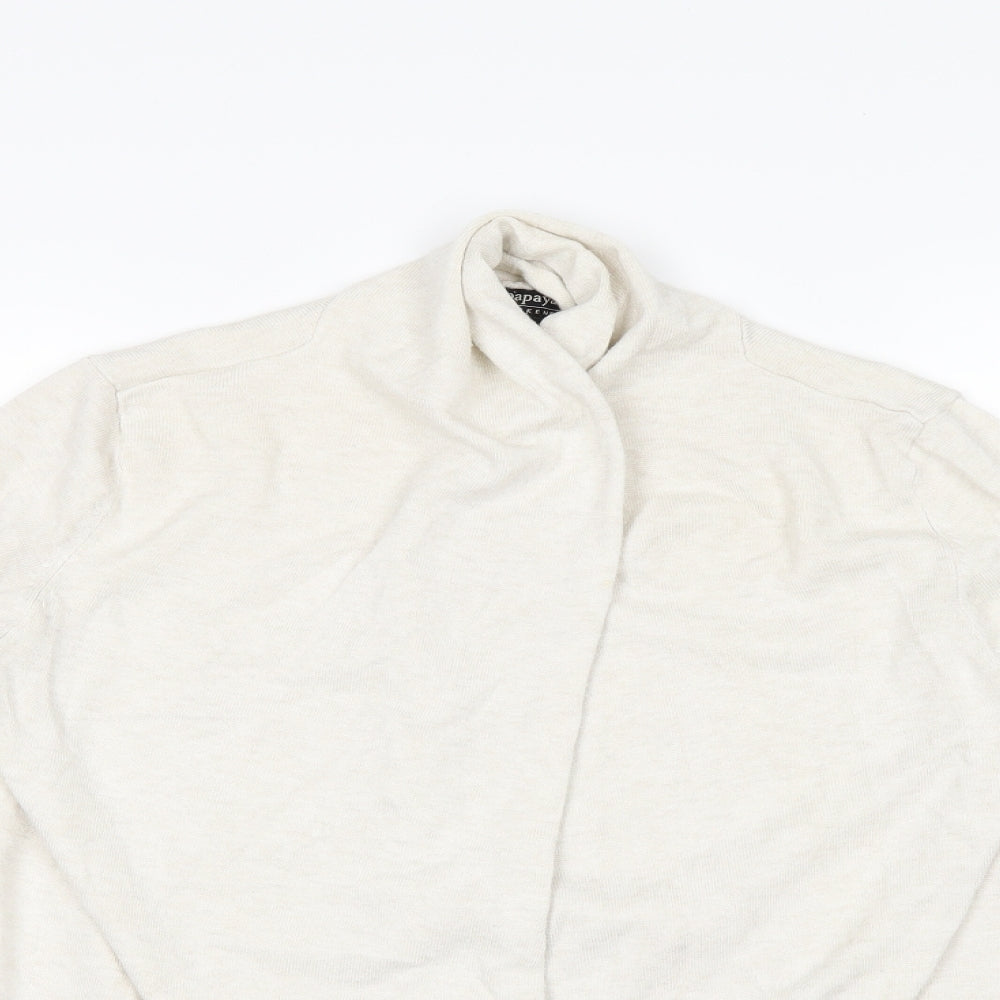 Papaya Womens White   Cardigan Jumper Size 12