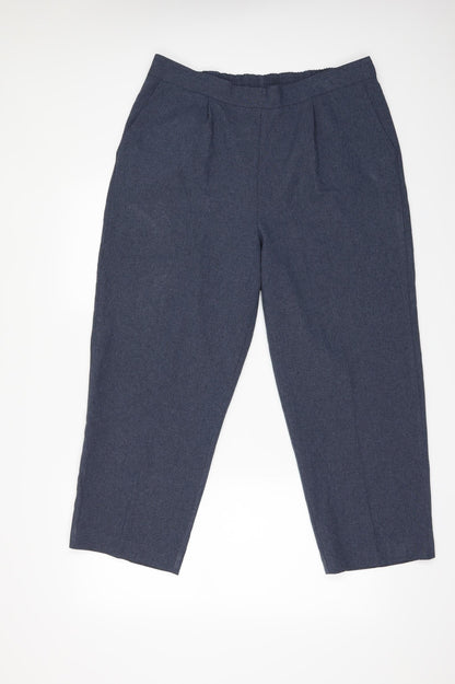 Bonmarché Womens Blue Trousers Size 16 L23 in