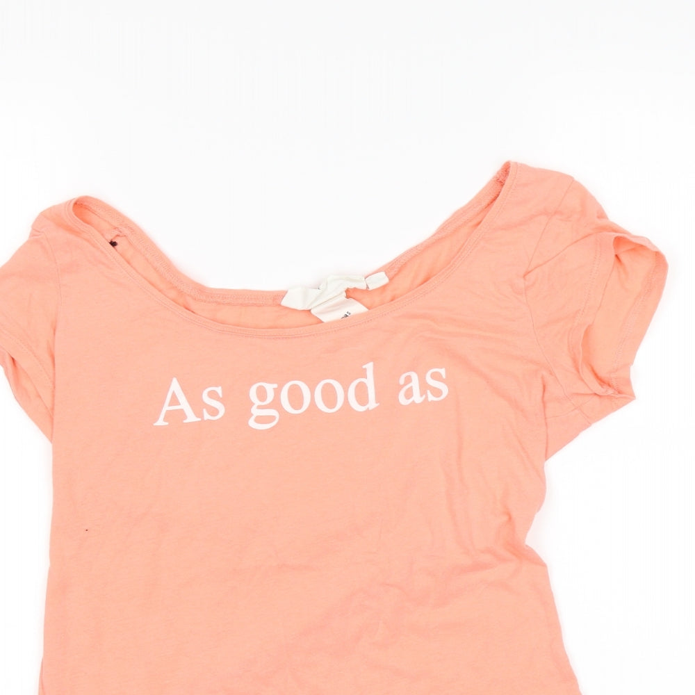 H&M Womens Pink   Basic Blouse Size S