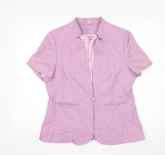 Anna Rose Womens Pink   Jacket Suit Jacket Size 14