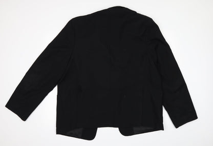 Back view of BHS men’s black jacket suit jacket, size 42