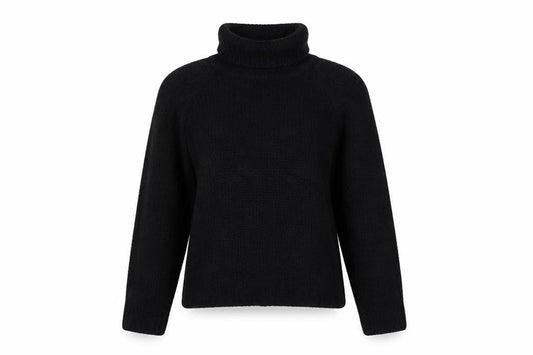 Front view of Atmosphere women’s black jumper, size UK 10