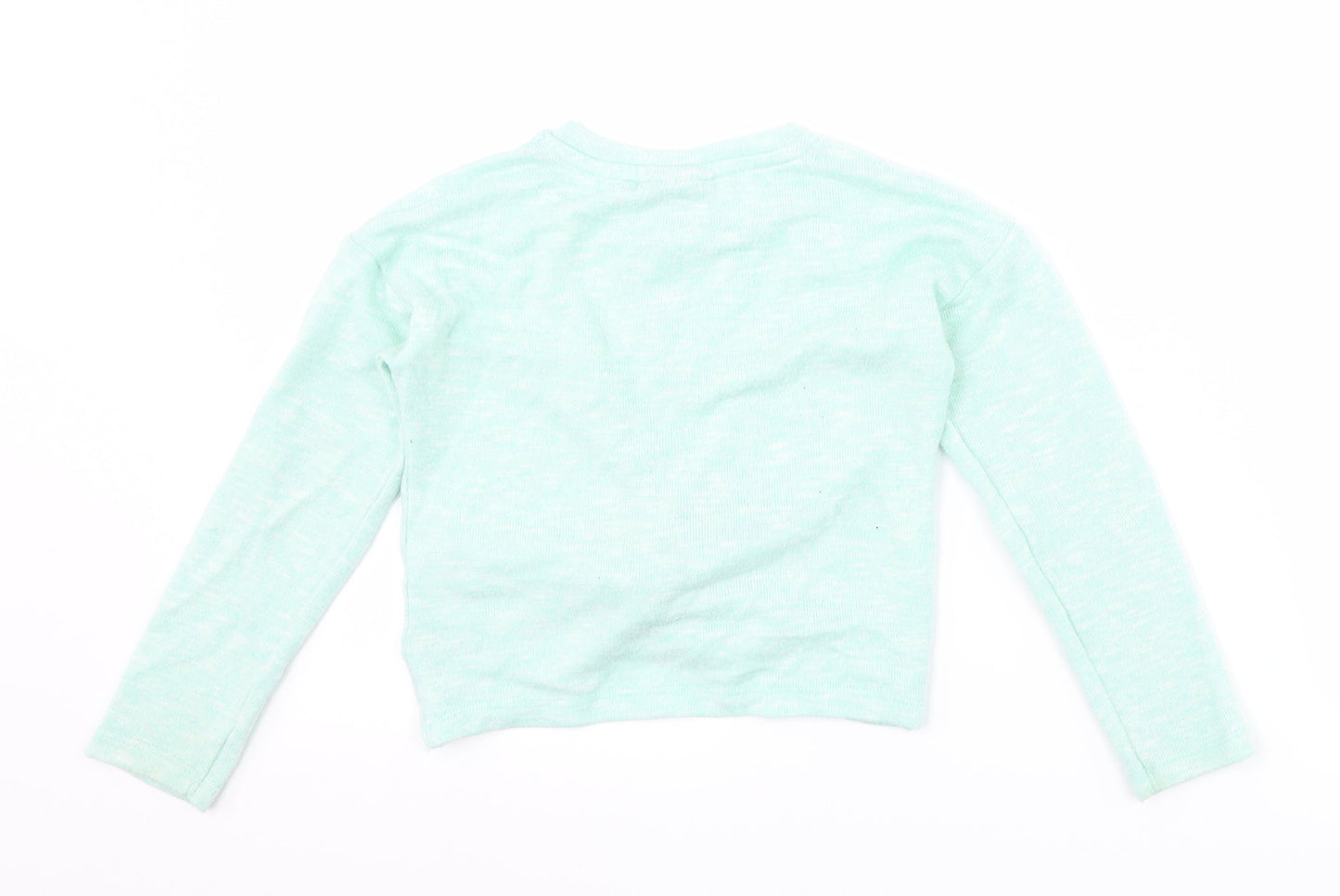 Matalan Girls Blue   Pullover Jumper Size 5 Years  - Twist front