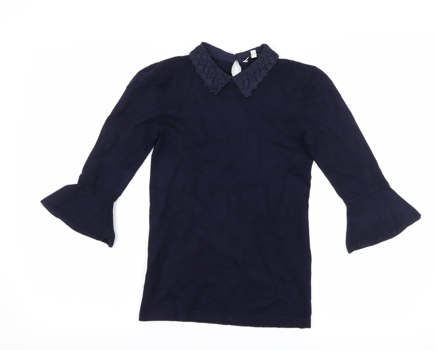 Warehouse Womens Blue   Basic T-Shirt Size 6