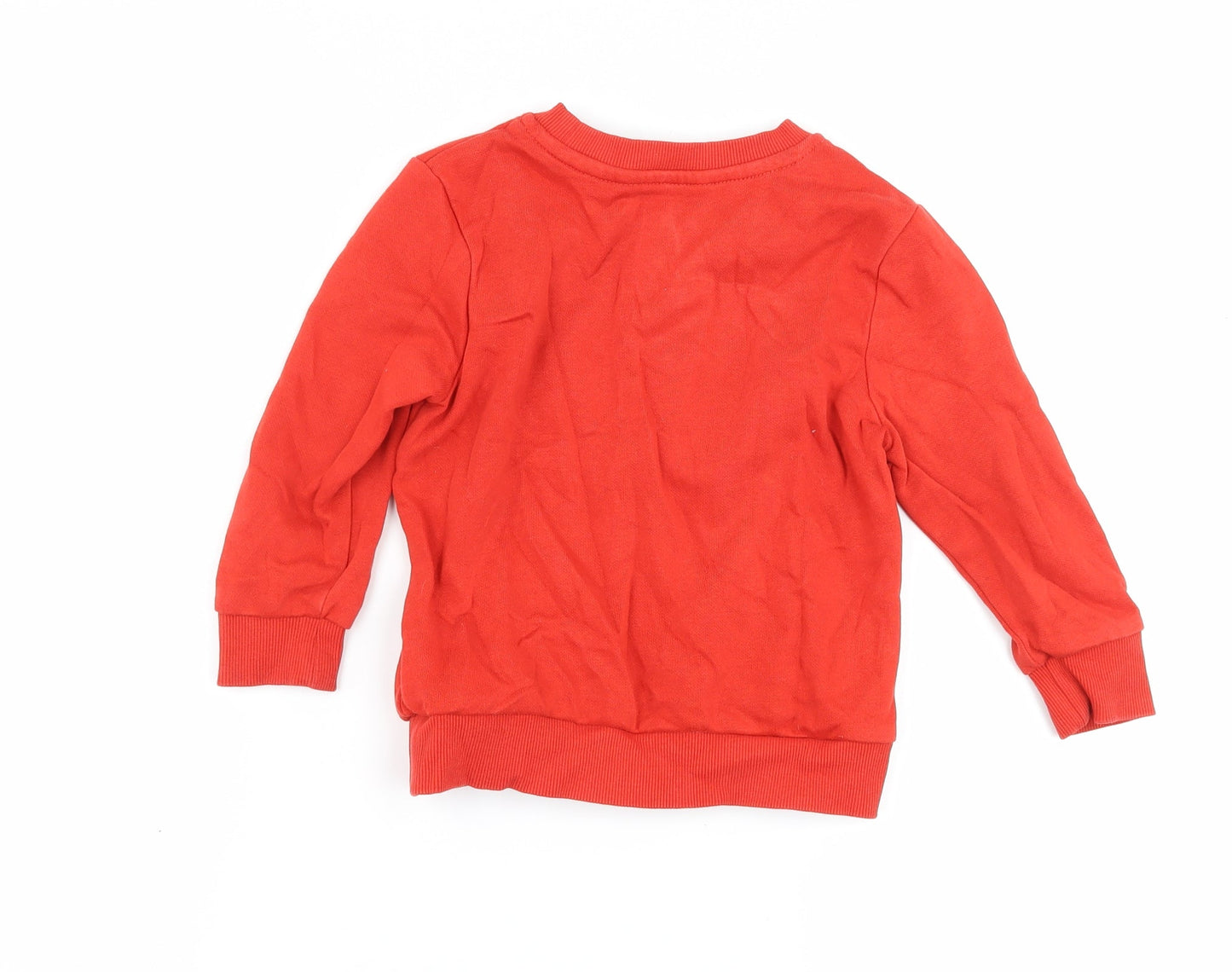 George Boys Red   Pullover Jumper Size 18-24 Months  - Dinosaur