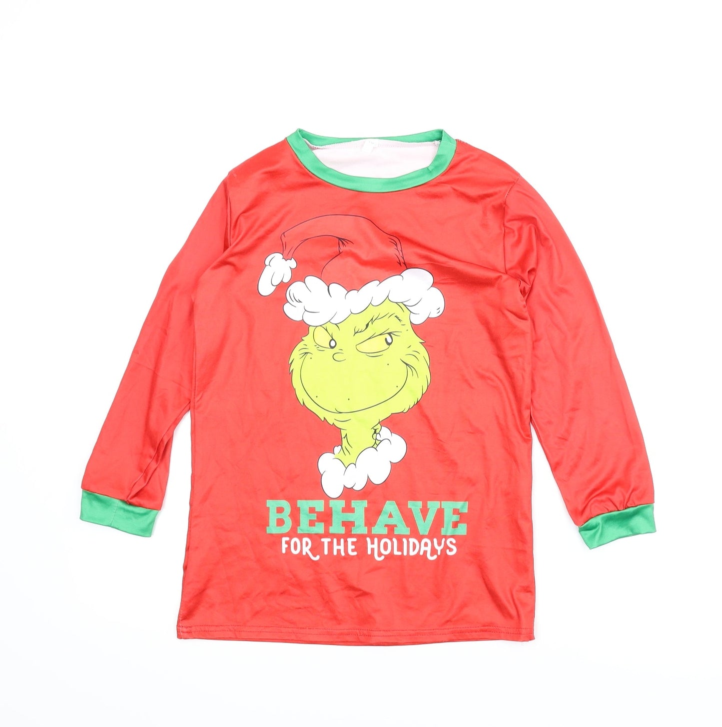 Preworn Boys Red   Basic T-Shirt Size 10 Years  - Christmas