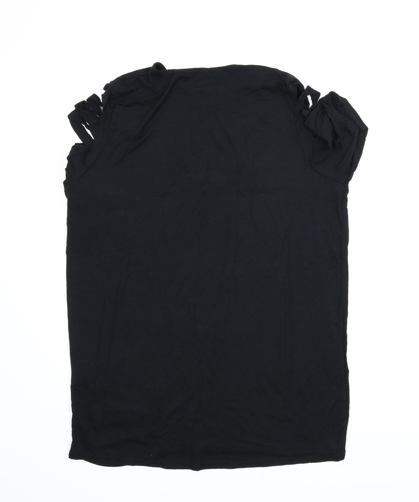 I SAW IT FIRST Womens Black   Tunic T-Shirt Size 8