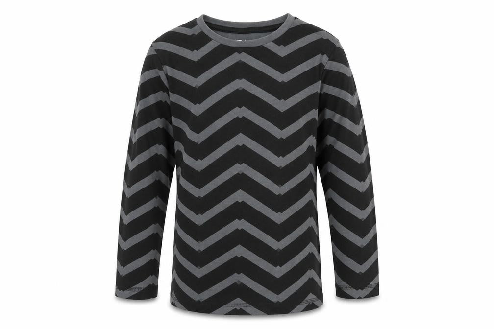 TU Boys Grey Striped  Basic T-Shirt Size 7 Years