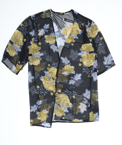 Additional front view of JD Williams women’s multicoloured floral kimono blouse, size UK 10