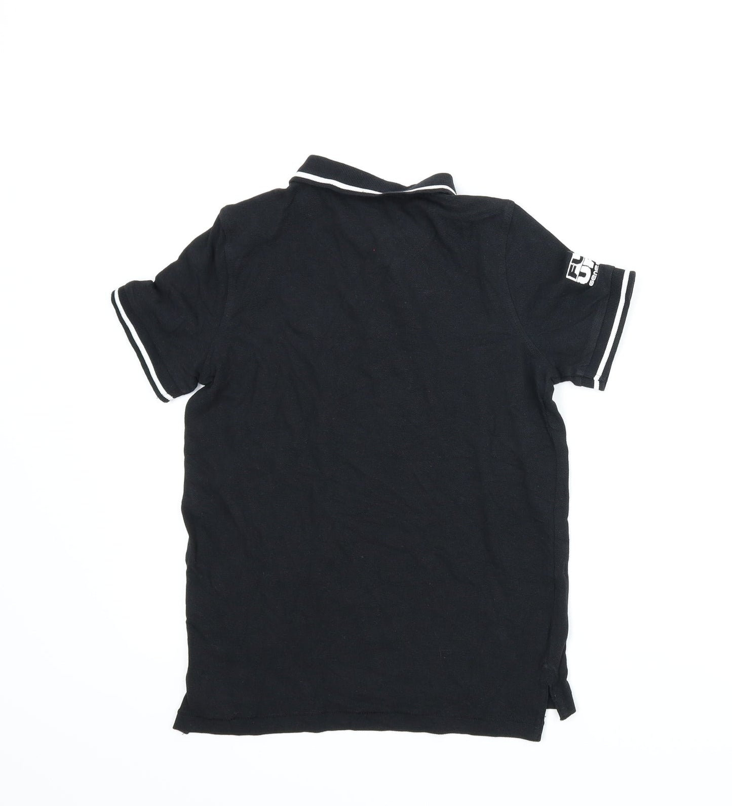 F&F Boys Black   Basic Polo Size 8-9 Years