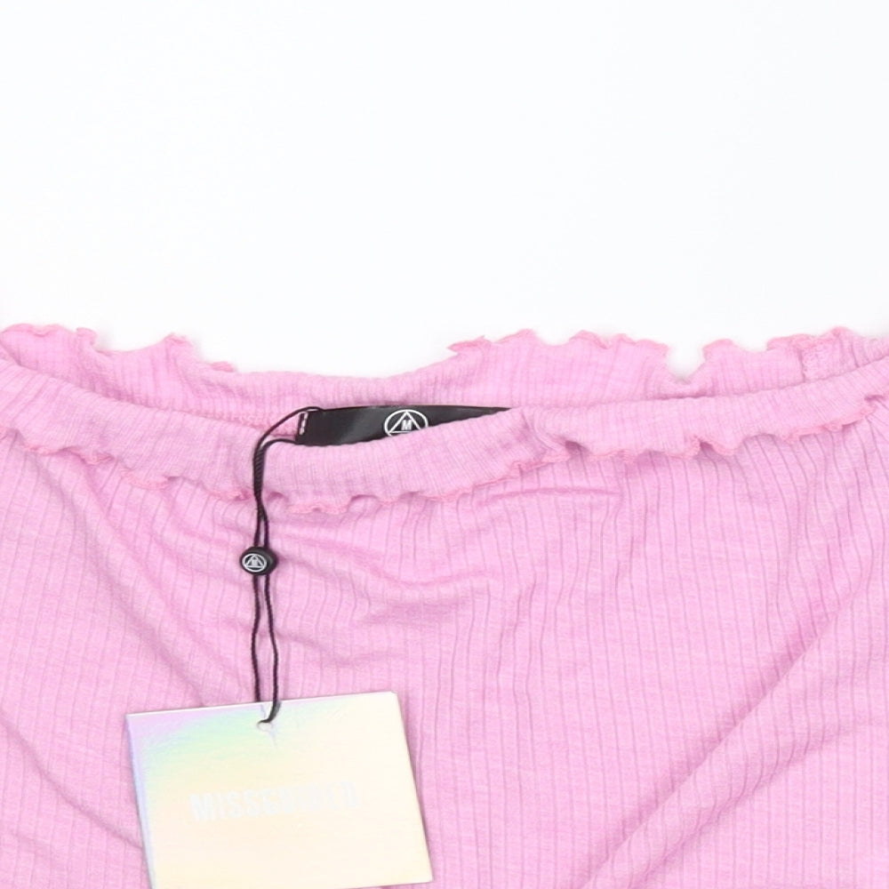 Misguided Womens Pink   Cropped Tank Size 6