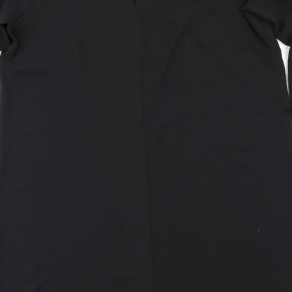 Brand and care label for Papaya women’s black fit & flare, size UK 14
