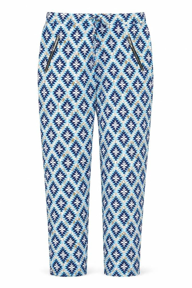 Cameo Rose Womens Multicoloured Geometric Trousers Size 10 L26 in