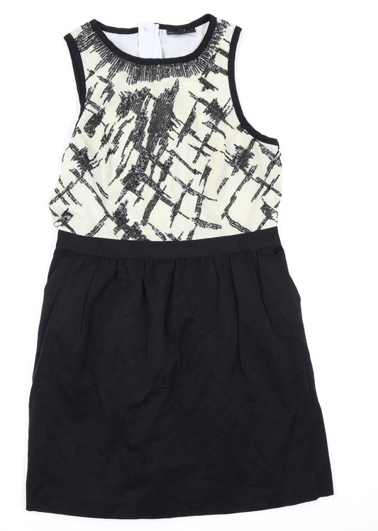Warehouse Womens Black   Fit & Flare  Size 14