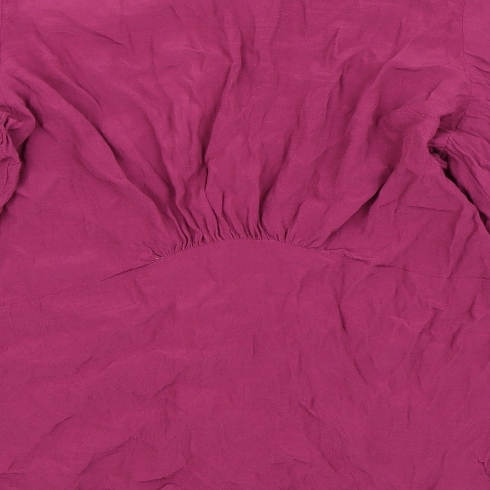 NEXT Womens Purple   Basic Button-Up Size 14