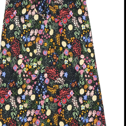 Brand and care label for Only women’s black floral fit & flare, size UK 6