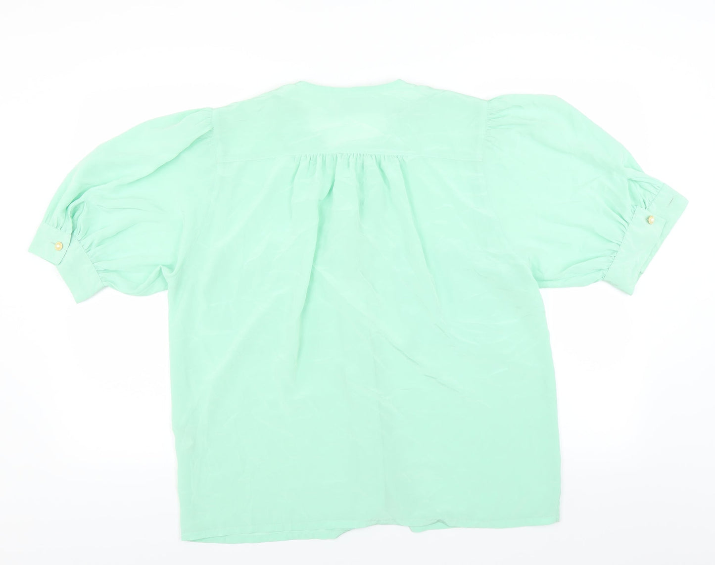Bianca Womens Green   Basic Blouse Size 12