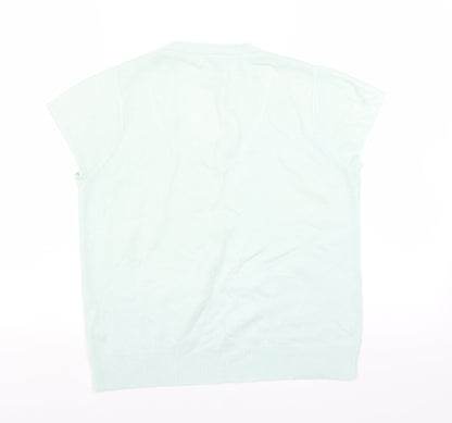 Back view of George women’s green jumper, size UK 14
