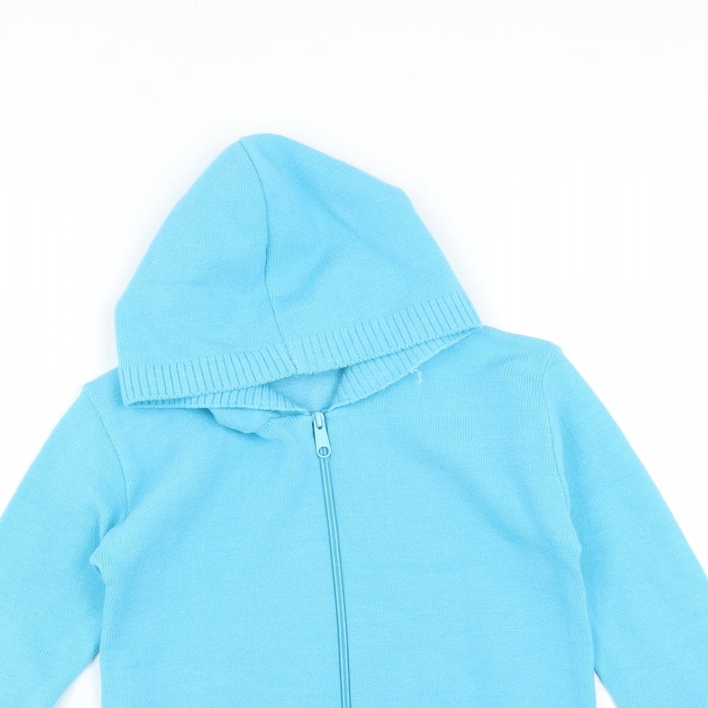 Glimpse Womens Blue   Full Zip Hoodie