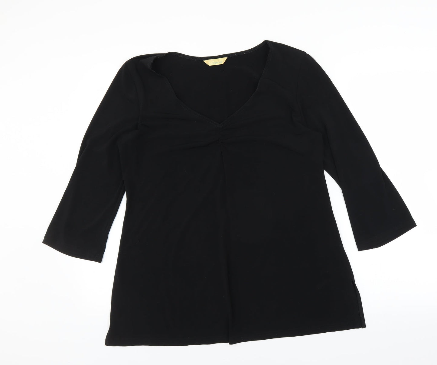 Agenda Womens Black   Basic Blouse Size 16