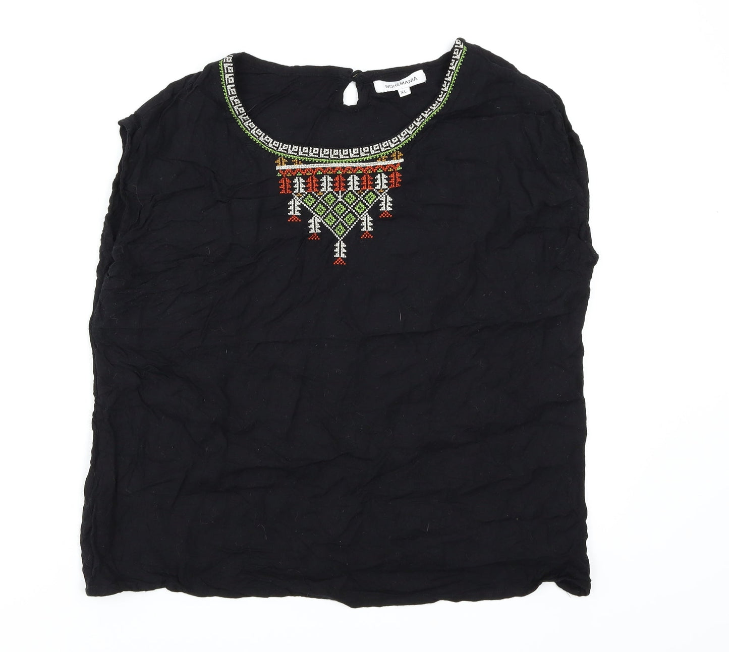 Bohemania Womens Black   Basic Tank Size XL
