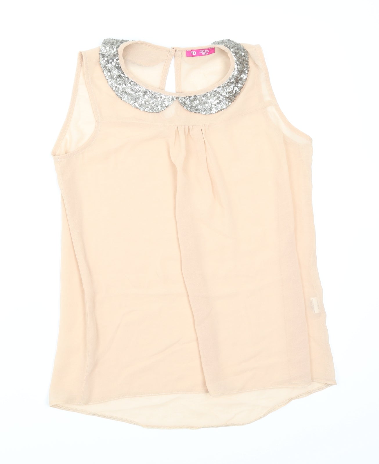 YD Girls Pink   Basic Blouse Size 12-13 Years