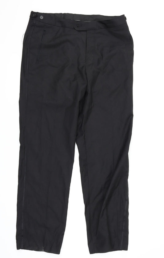 Alexander Dobell Womens Black   Dress Pants Trousers Size 32 in