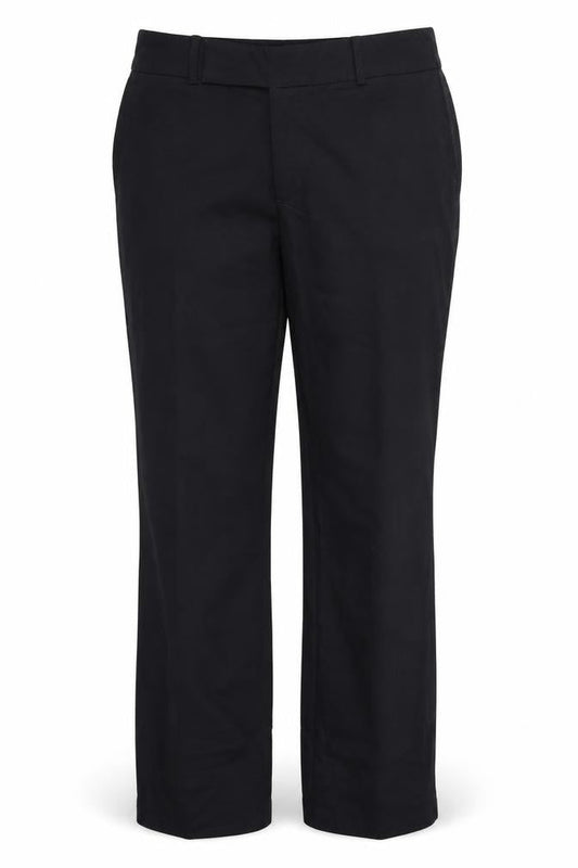 Front view of Mexx women’s black dress pants trousers, size UK 16